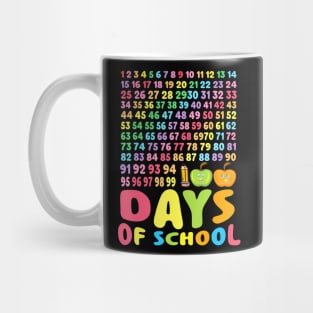 100Th Day Of School Teacher Kids 100 Days School Math Number Mug